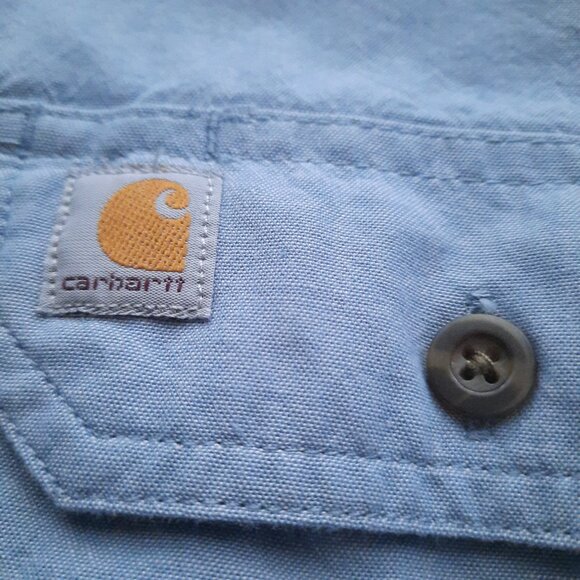 Carhartt Long Sleeve Ranch Shirt Men's Size XL Original Fit Logo Workcore - Picture 4 of 6